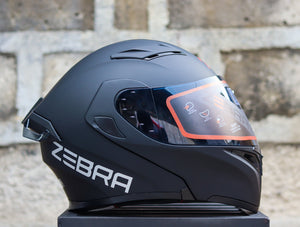 ZEBRA YM 627 MATTE BLACK MODULAR WITH FREE CLEAR LENS