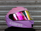 ZEBRA 2023 PARADIGM REVO VISOR TWO TONE MATTE PURPLE PINK FREE CLEAR LENS