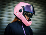 GILLE ILM-Z501 VERTIX PLAIN PINK (DUAL VISOR)
