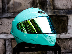 GILLE 883 FALCON LIGHT GREEN DUAL VISOR WITH FREE CLEAR LENS