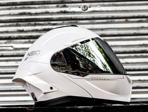 SPYDER NEO ICON PD 1001 SS PEARL WHITE DUAL VISOR WITH FREE CLEAR LENS