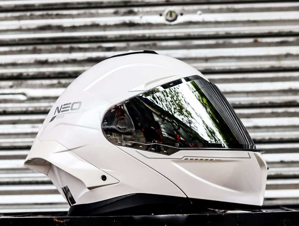 SPYDER NEO ICON PD 1001 SS PEARL WHITE DUAL VISOR WITH FREE CLEAR LENS