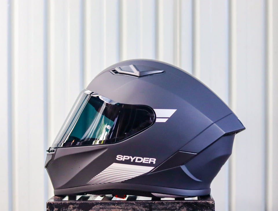 SPYDER EOX P 3401M S MATTE BLACK GRAY S0 FULLFACE WITH FREE CLEAR LENS