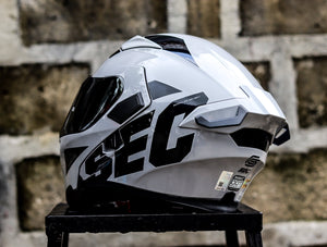 SEC 06041 WHIRLWIND V2 SOLID GREY BLACK (DUAL VISOR)