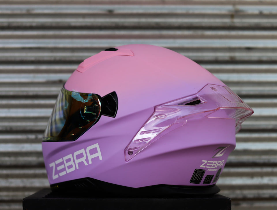 ZEBRA 2023 PARADIGM REVO VISOR TWO TONE MATTE PURPLE PINK FREE CLEAR LENS