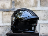 HNJ 829 GLOSS BLACK DUAL VISOR