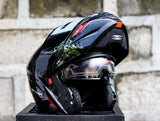 SPYDER PHANTOM PD 3601 S BLACK RED SO V2 MODULAR DUAL VISOR WITH FREE CLEAR LENS