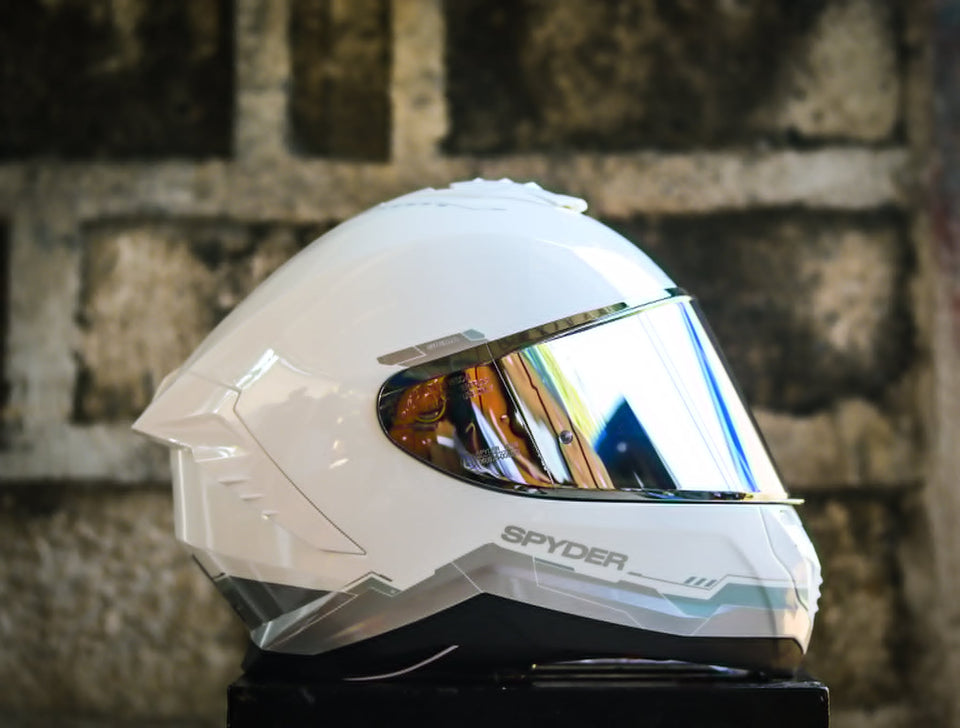 SPYDER SIGMA 1501-W SS ARTIC WHITE SILVER SO V2 FULLFACE WITH FREE CLEAR LENS (Copy)