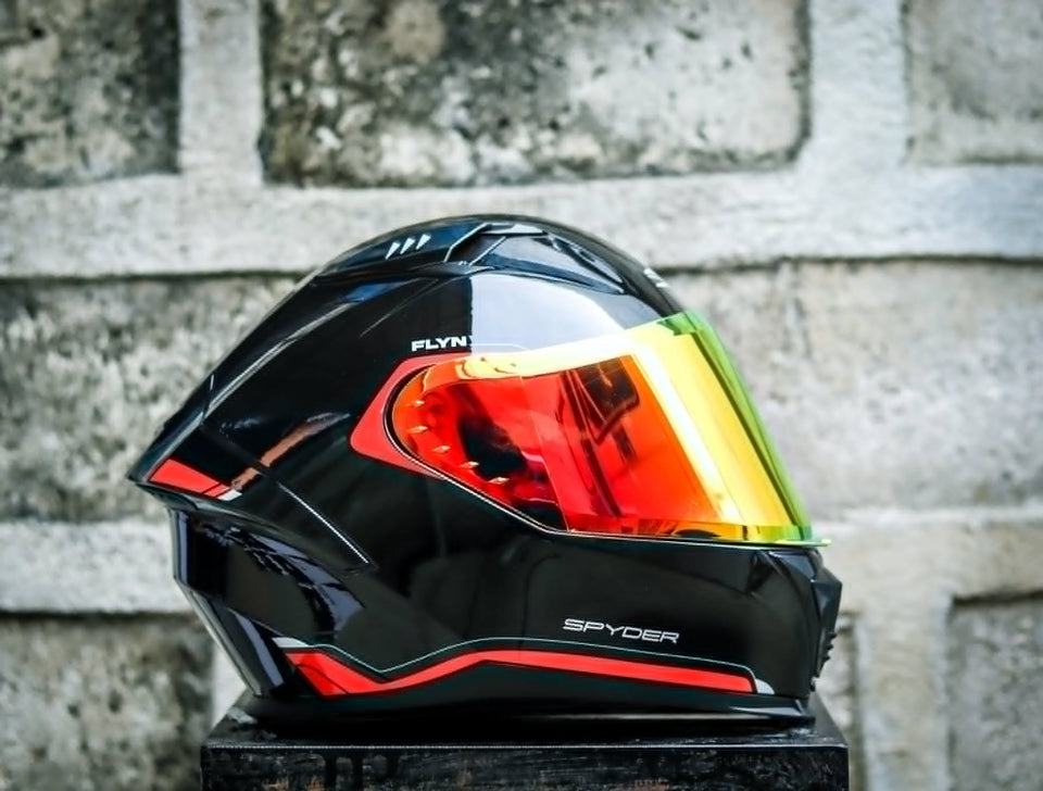 SPYDER FLYN P 3601 FR BLACK RED S0 V2 FULLFACE WITH FREE CLEAR LENS