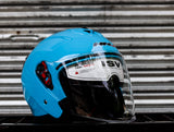 HNJ 006 LIGHT BLUE DUAL VISOR