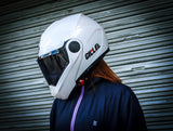 GILLE ILM-Z501 VERTIX PLAIN WHITE (DUAL VISOR)