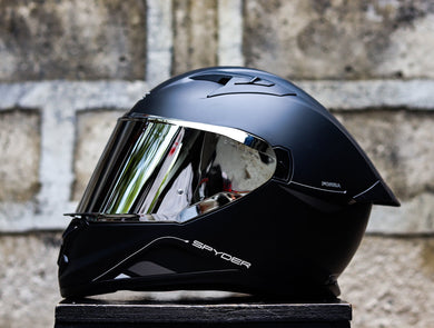 SPYDER FORZA PD 3401M-B SS MATTE BLACK GRAY SO V2 FULLFACE WITH FREE CLEAR LENS