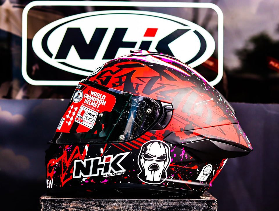 NHK K5R DAVID GONZALES BLACK RED MATTE
