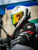 GILLE ADIRA ECLIPSE WHITE BLACK WITH FREE CLEAR LENS (DUAL VISOR)