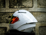 SPYDER FLYN P 1501 FR PEARL WHITE SILVER S0 V2 FULLFACE WITH FREE CLEAR LENS