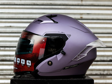 SPYDER FUEL PD 9PF1M S MATTE F PURPLE BLACK SO V2 DUAL VISOR WITH FREE CLEAR LENS