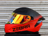 ZEBRA 2023 PARADIGM REVO VISOR TWO TONE MATTE BLACK RED FREE CLEAR LENS