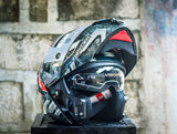 SPYDER ASTRA GD 3511-B SS BLACK SILVER RED S1 MODULAR WITH FREE CLEAR LENS
