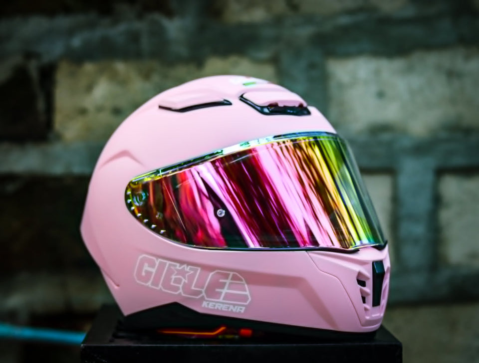 GILLE FF007 KERENA MATTE PINK (DUAL VISOR (Copy)