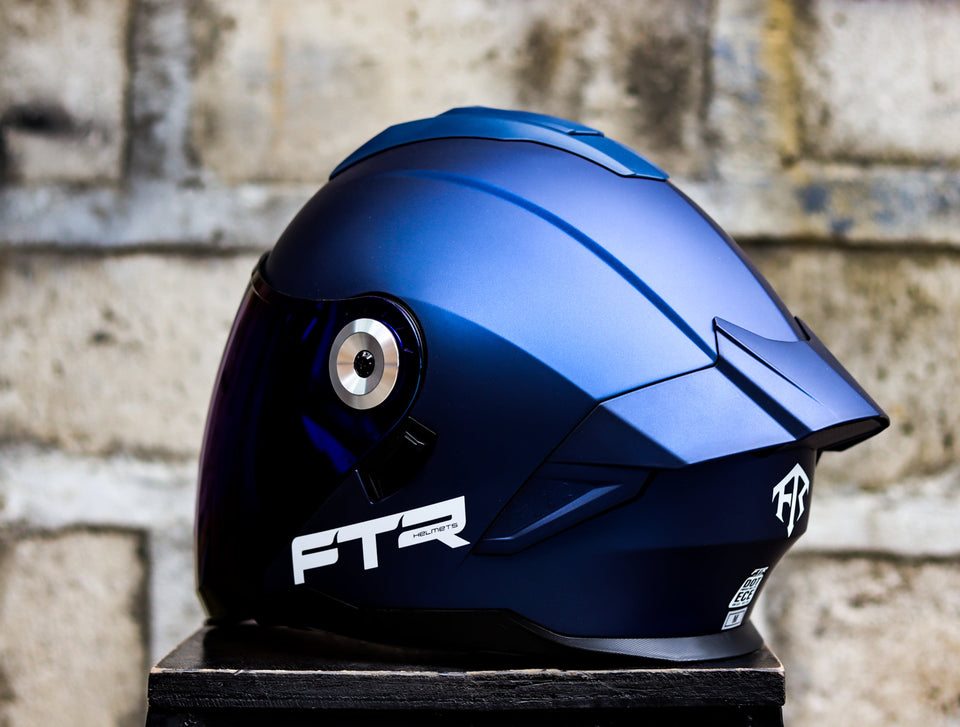 FTR N95 MATTE BLUE DUAL VISOR