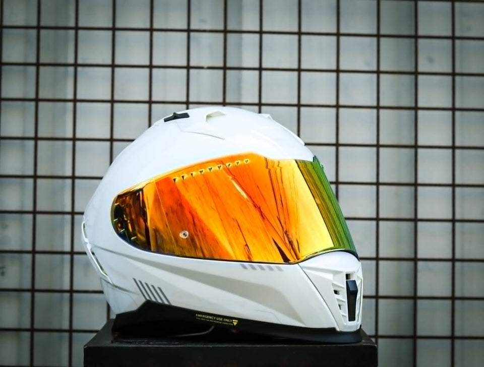 SPYDER ARMADA PD 1501-W FR P.WHITE/SILVER V2 FULLFACE WITH FREE CLEAR LENS