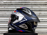 SPYDER FORZA GD 3111M-B BS MATTE BLACK WHITE FULLFACE WITH FREE CLEAR LENS