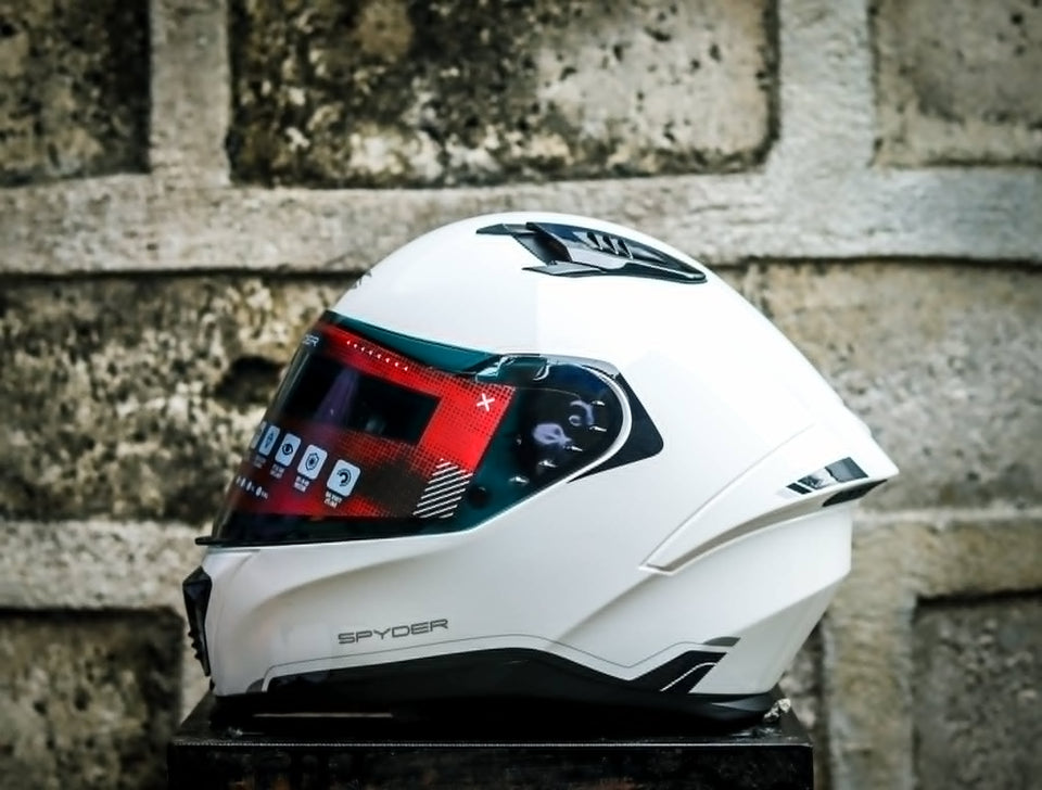 SPYDER FLYN P 1301 S ARTIC WHITE BLACK S0 V2 FULLFACE WITH FREE CLEAR LENS