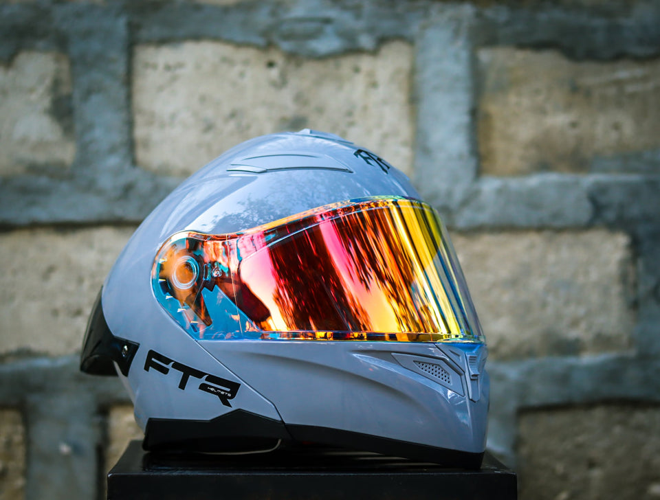 FTR N85 GRAY METALLIC MODULAR WITH FREE CLEAR LENS!