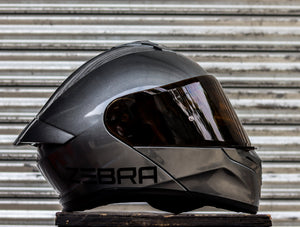 ZEBRA 767 HONDA GRAY MODULAR (DUAL VISOR) WITH FREE CLEAR LENS