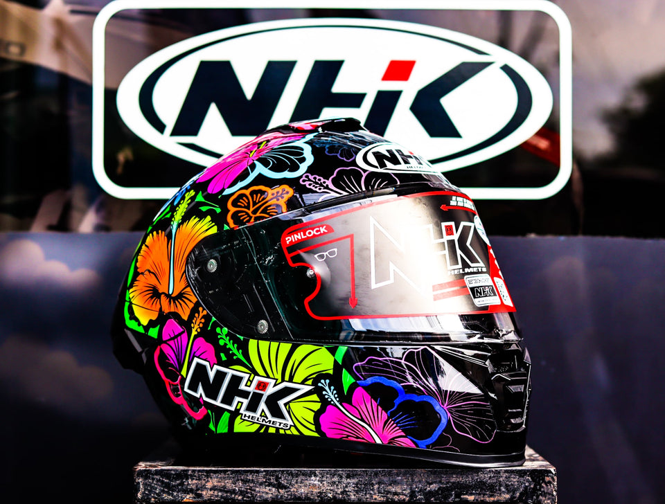 NHK K5R DAMOK BLACK RED GLOSSY