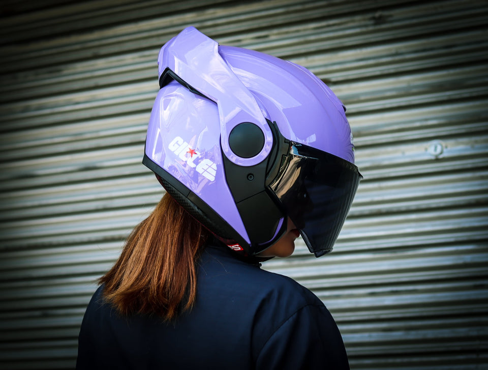 GILLE ILM-Z501 VERTIX PLAIN PURPLE (DUAL VISOR)