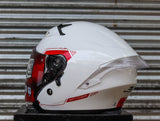 SPYDER FUEL PD 1601 FR ARTIC WHITE RED SO V2 DUAL VISOR WITH FREE CLEAR LENS