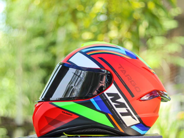 MT TARGO PRO TORVI A5 MATTE FLOUR RED!! WITH FREE CLEAR LENS & SPOILER ...