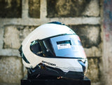 SPYDER SIGMA 1301-S_S ARTIC WHITE BLACK SO V2 FULLFACE WITH FREE CLEAR LENS