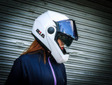 GILLE ILM-Z501 VERTIX PLAIN WHITE (DUAL VISOR)