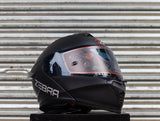 ZEBZEBRA A113 RITZY MATTE BLACK (DUAL VISOR) WITH FREE CLEAR LENS