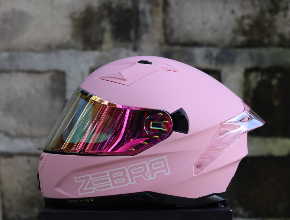 ZEBRA 2023 PARADIGM PLAIN REVO VISOR MATTE PINK FREE CLEAR LENS