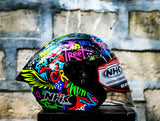 NHK N1 MAX JOSE LUIS BLACK GLOSSY HALF FACE