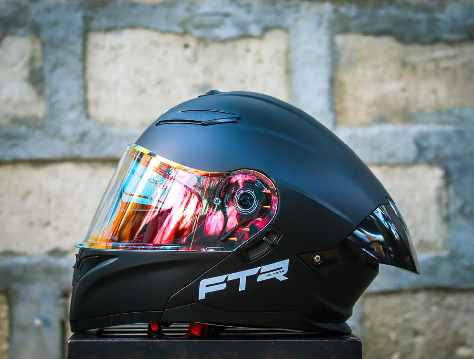 FTR N85 BLACK MATTE MODULAR WITH FREE CLEAR LENS!