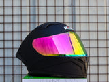 GILLE 843 CIRCUIT MATTE BLACK REVO PURPLE RED (DUAL VISOR)