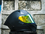 SEC 07076 INTEGRA SOLID 2023 MATTE BLACK GRAY WITH FREE CLEAR LENS(DUAL VISOR (Copy)