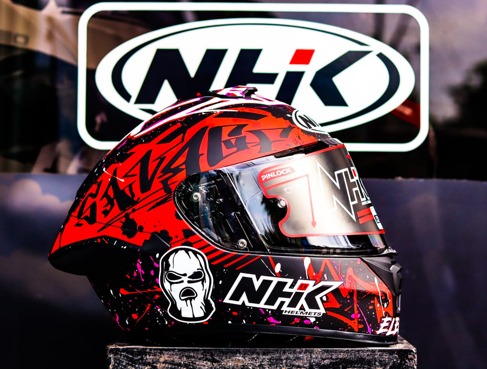NHK K5R DAVID GONZALES BLACK RED MATTE