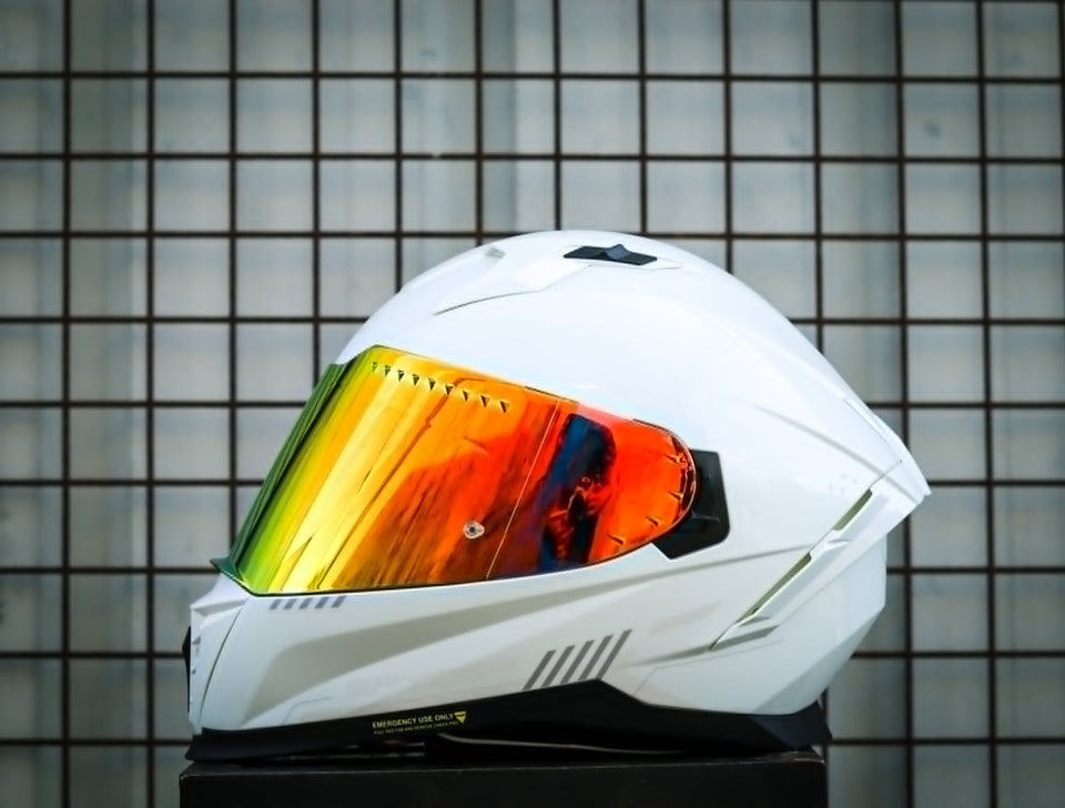 SPYDER ARMADA PD 1501-W FR P.WHITE/SILVER V2 FULLFACE WITH FREE CLEAR LENS