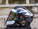 SPYDER PHANTOM GD 3111 SS BLACK WHITE MODULAR DUAL VISOR WITH FREE CLEAR LENS
