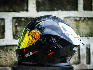 GILLE A118-2 ADIRA BLACK REVO RED LENS DUAL VISOR WITH FREE CLEAR LENS