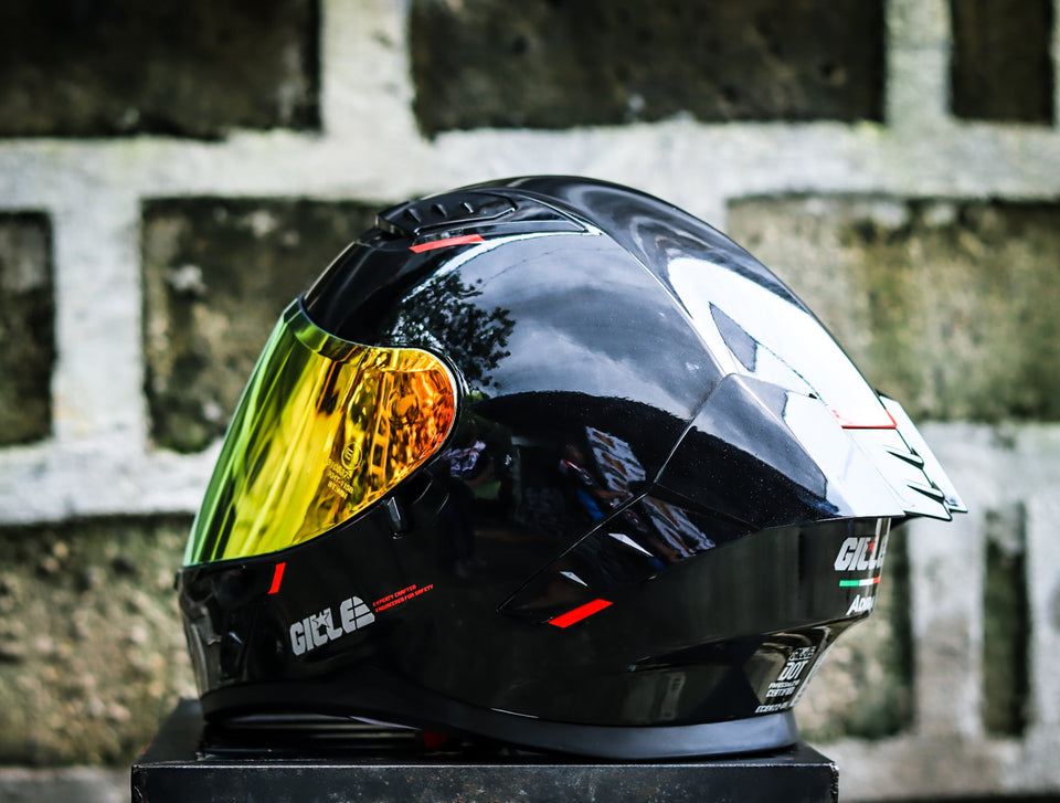 GILLE A118-2 ADIRA BLACK REVO RED LENS DUAL VISOR WITH FREE CLEAR LENS