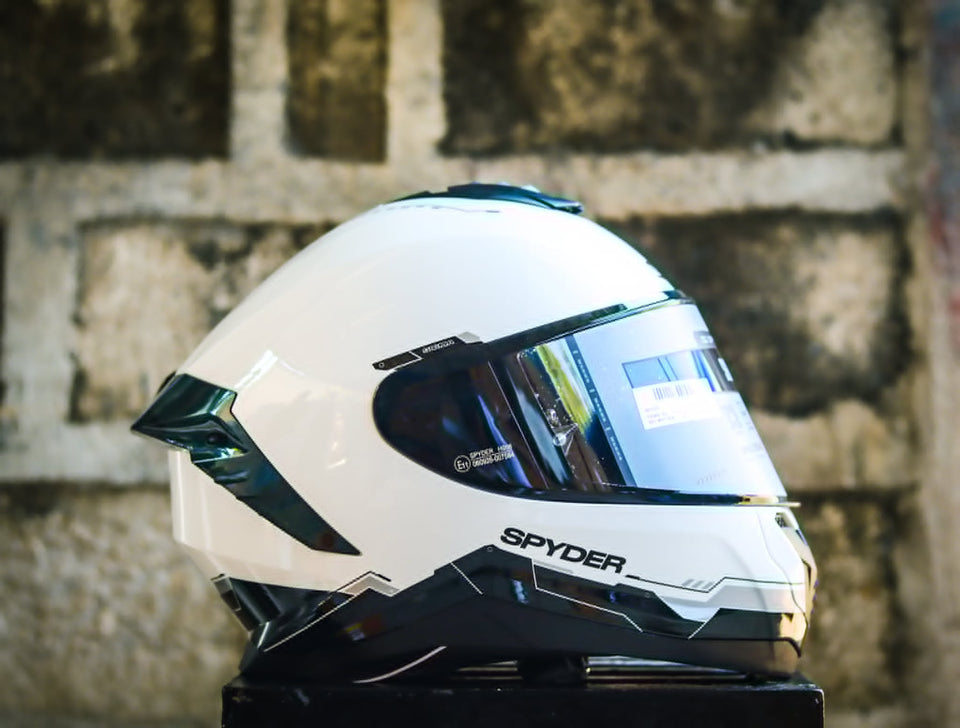 SPYDER SIGMA 1301-S_S ARTIC WHITE BLACK SO V2 FULLFACE WITH FREE CLEAR LENS
