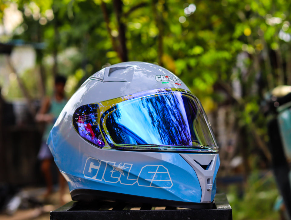 GILLE 135 TWO TONE GRAY BLUE (DUAL VISOR)