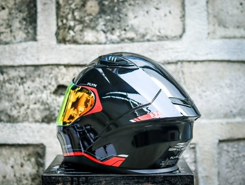 SPYDER FLYN P 3601 FR BLACK RED S0 V2 FULLFACE WITH FREE CLEAR LENS