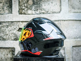 SPYDER FLYN P 3601 FR BLACK RED S0 V2 FULLFACE WITH FREE CLEAR LENS